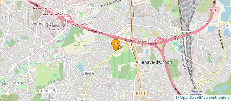 localisation de l'entreprise SCI LE TRAPEZE à VILLENAVE-D'ORNON