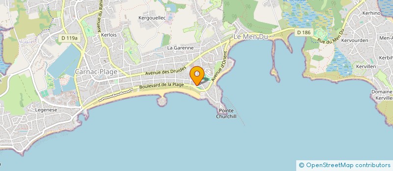 localisation de l'entreprise SCI LE TRAPPEUR  CARNAC