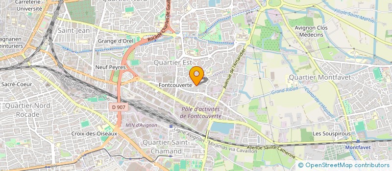 localisation de l'entreprise SCI LE TREFLE  AVIGNON