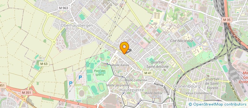 localisation de l'entreprise SCI LE TREFLE à STRASBOURG