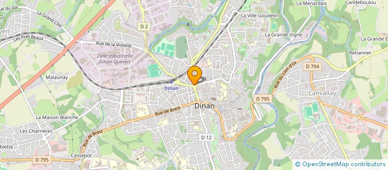localisation de l'entreprise SCI LE TREFLE  DINAN