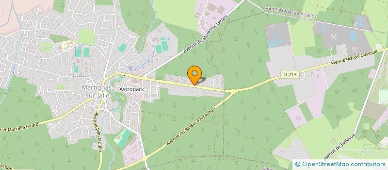 localisation de l'entreprise SCI LE TREFLE  MARTIGNAS-SUR-JALLE