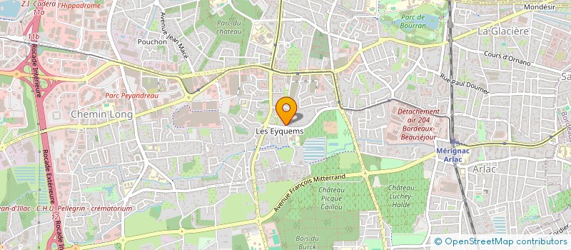 localisation de l'entreprise SCI LE TREFLE  MERIGNAC