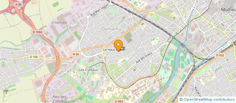 localisation de l'entreprise SCI LE TREFLE  MULHOUSE