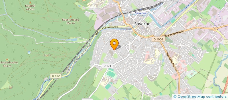 localisation de l'entreprise SCI LE TREFLE BLANC  SAVERNE