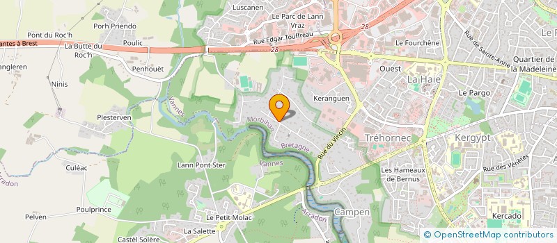 localisation de l'entreprise SCI LE TREMPLIN à VANNES