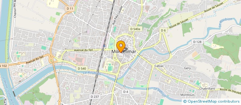 localisation de l'entreprise SCI LE TREMPLIN à MONTELIMAR