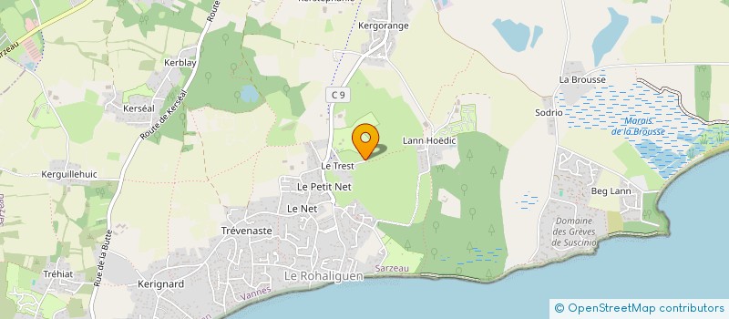 localisation de l'entreprise SCI LE TRESTE  SARZEAU