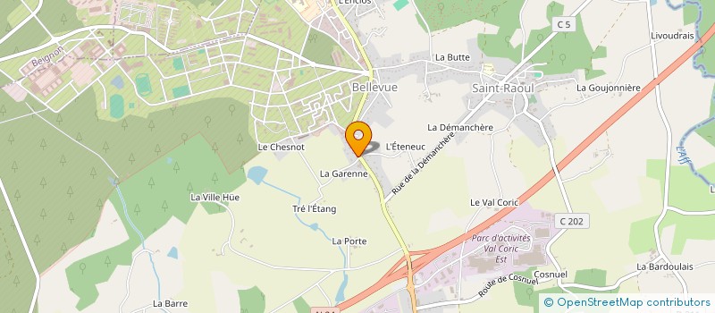 localisation de l'entreprise SCI LE TREZ HIR  GUER