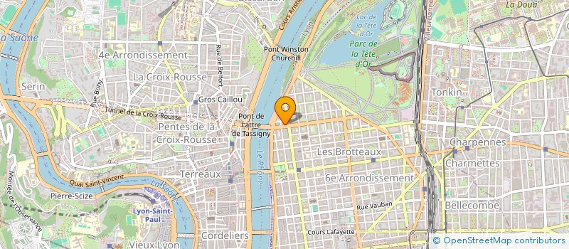 localisation de l'entreprise SCI LE TRIADEL  LYON