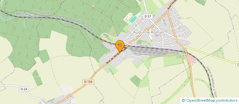 localisation de l'entreprise SCI LE TRIAGE  AUDUN-LE-ROMAN