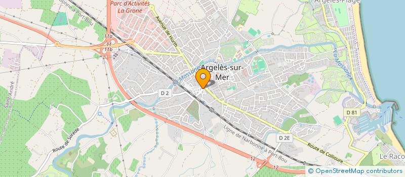 localisation de l'entreprise SCI LE TRIANGLE à ARGELES-SUR-MER