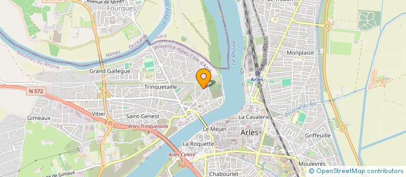 localisation de l'entreprise SCI LE TRIANGLE à ARLES