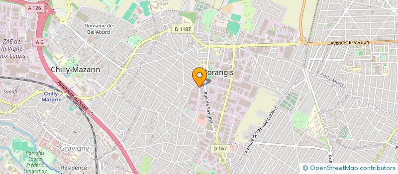 localisation de l'entreprise SCI LE TRIANGLE  MORANGIS