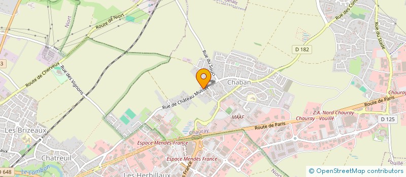 localisation de l'entreprise SCI LE TRIANGLE  CHAURAY