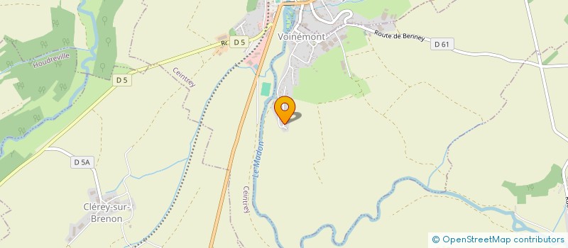 localisation de l'entreprise SCI LE TRIANGLE  VOINEMONT