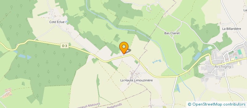 localisation de l'entreprise SCI LE TRIANGLE D'OR  BONNEUIL-MATOURS