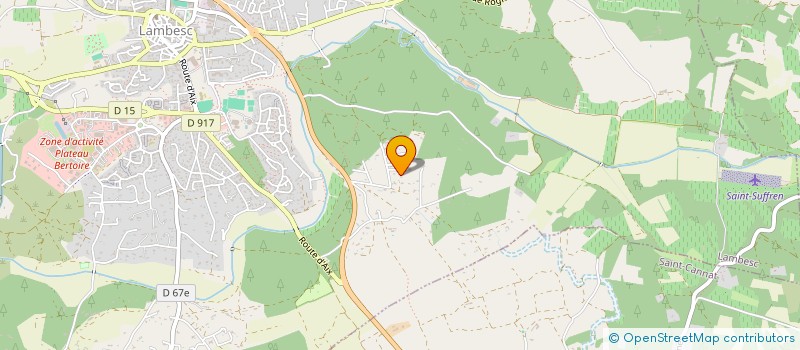 localisation de l'entreprise SCI LE TRIANGLE DES CABRIERES  LAMBESC