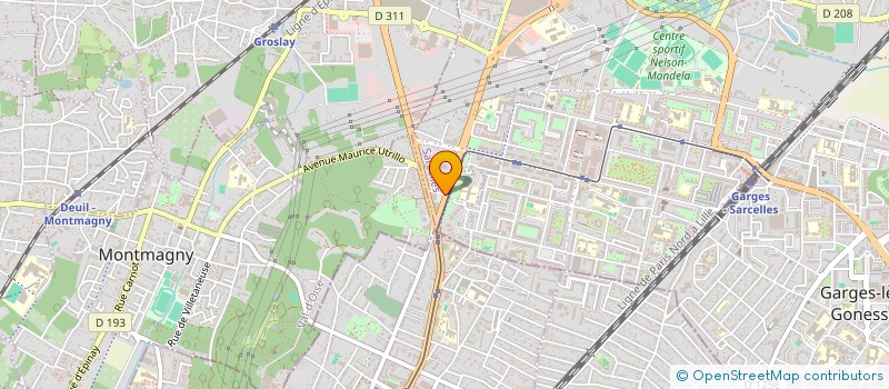 localisation de l'entreprise SCI LE TRIANGLE DES VERGERS à SARCELLES