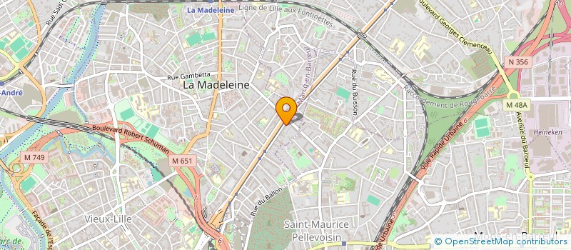 localisation de l'entreprise SCI LE TRIANGLE DU NORD à LA MADELEINE