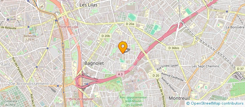 localisation de l'entreprise SCI LE TRIANON à BAGNOLET