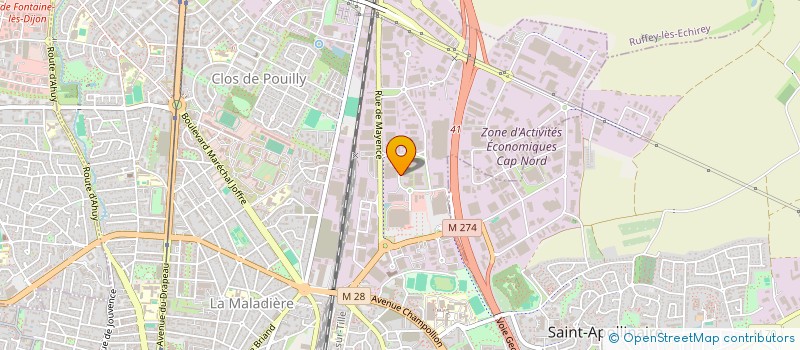 localisation de l'entreprise SCI LE TRIO à DIJON