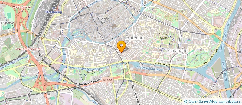 localisation de l'entreprise SCI LE TRIO  STRASBOURG