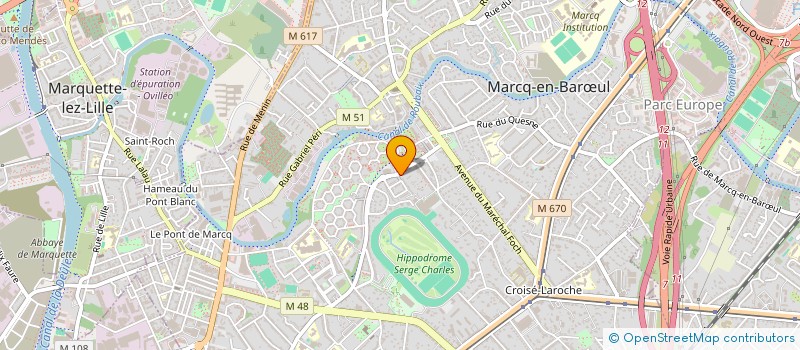 localisation de l'entreprise SCI LE TRIO PFL à MARCQ-EN-BARŒUL