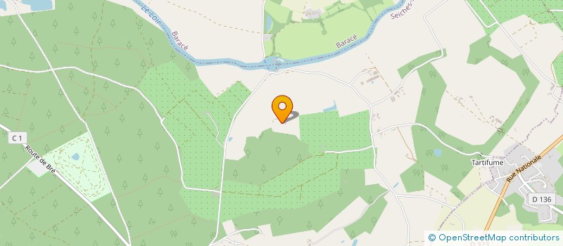 localisation de l'entreprise SCI LE TRIOLET  SAINTE-GEMMES-SUR-LOIRE