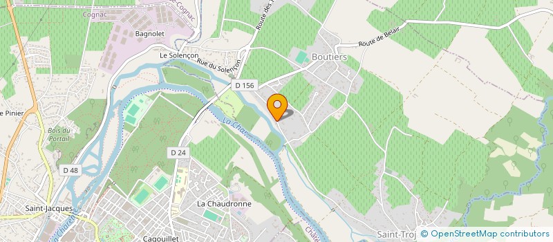 localisation de l'entreprise SCI LE TRIOLET à BOUTIERS-SAINT-TROJAN