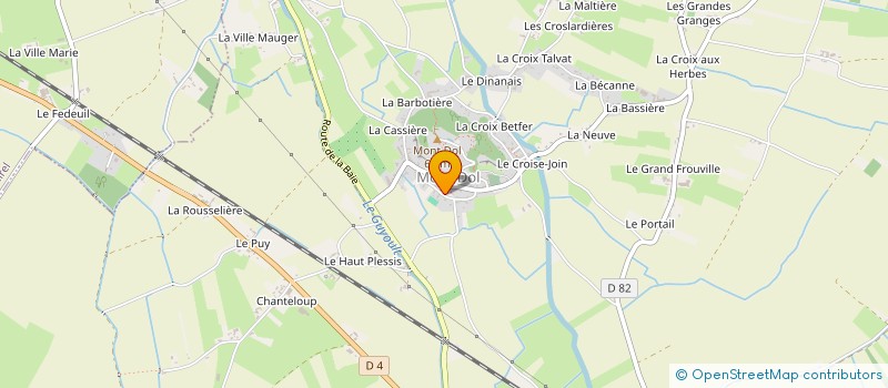 localisation de l'entreprise SCI LE TRISKEL  MONT-DOL