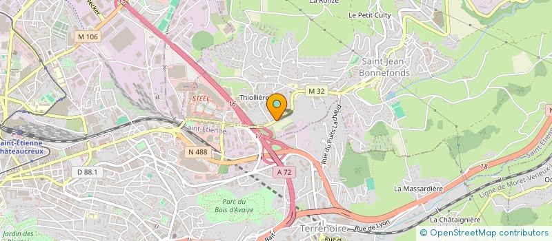 localisation de l'entreprise SCI LE TRITON  SAINT-JEAN-BONNEFONDS