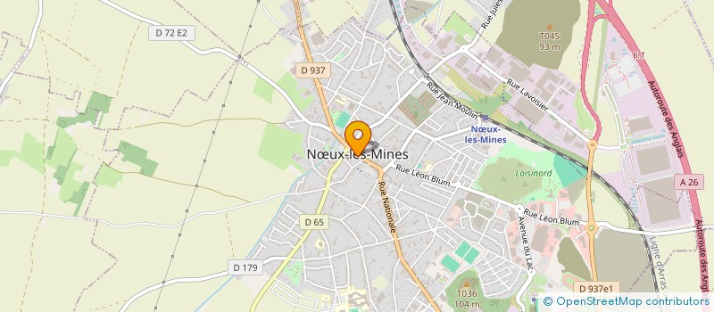 localisation de l'entreprise SCI LE TROQUET  NUX-LES-MINES