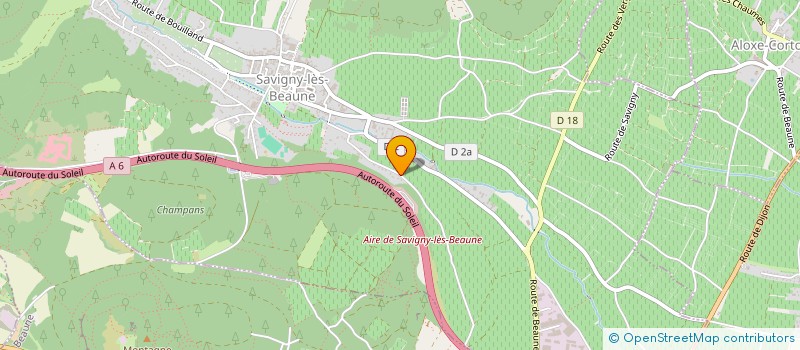 localisation de l'entreprise SCI LE TROU DU PEPE  SAVIGNY-LES-BEAUNE