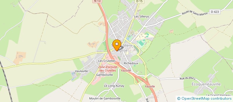 localisation de l'entreprise SCI LE TUAL à CARENTAN-LES-MARAIS