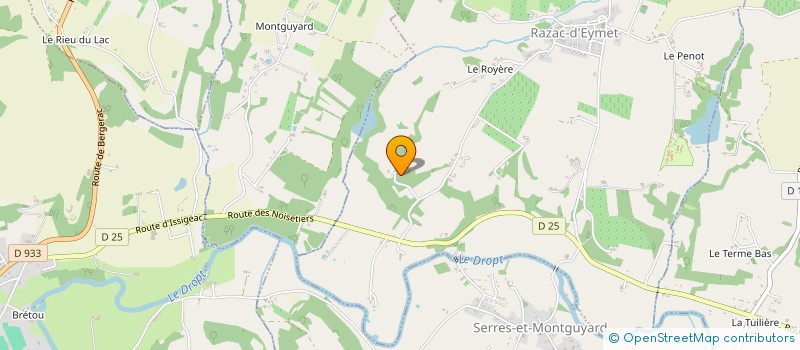localisation de l'entreprise SCI LE TUQUET  SERRES-ET-MONTGUYARD
