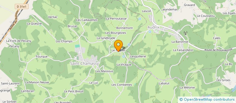 localisation de l'entreprise SCI LE TUSTELET  LE BUGUE