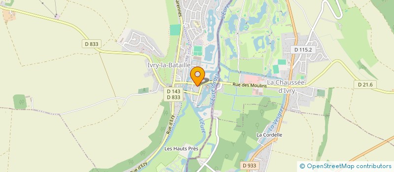 localisation de l'entreprise SCI LE TYCHODROME  IVRY-LA-BATAILLE