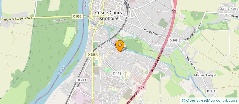 localisation de l'entreprise SCI LE VAL à COSNE-COURS-SUR-LOIRE