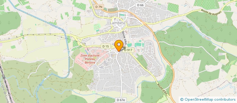 localisation de l'entreprise SCI LE VAL  LAMBESC