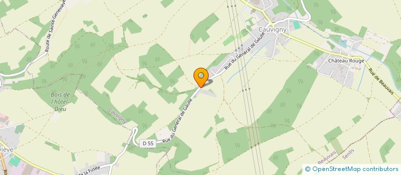 localisation de l'entreprise SCI LE VAL  CAUVIGNY