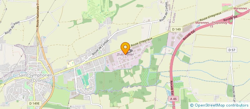 localisation de l'entreprise SCI LE VAL D OZON  SAINT-SYMPHORIEN-D'OZON