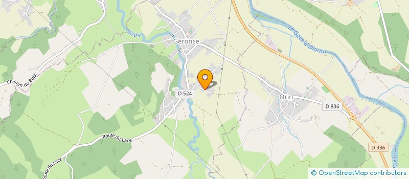 localisation de l'entreprise SCI LE VAL DE JOOS  GERONCE