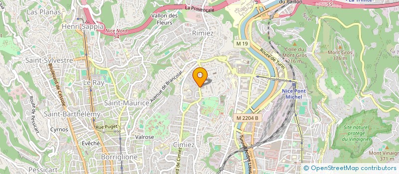 localisation de l'entreprise SCI LE VAL DE PIBONSON à NICE