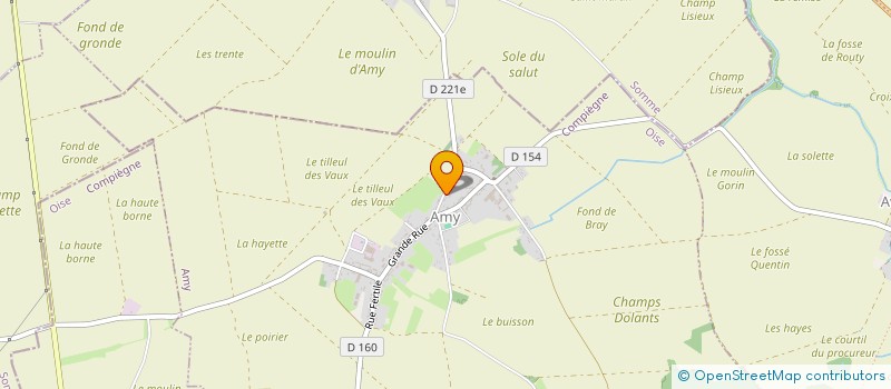 localisation de l'entreprise SCI LE VAL DE ROYE  LASSIGNY