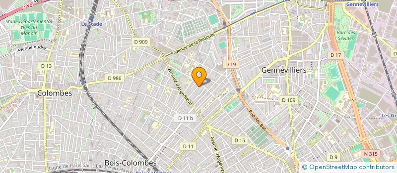 localisation de l'entreprise SCI LE VAL DE SEINE à ASNIERES-SUR-SEINE