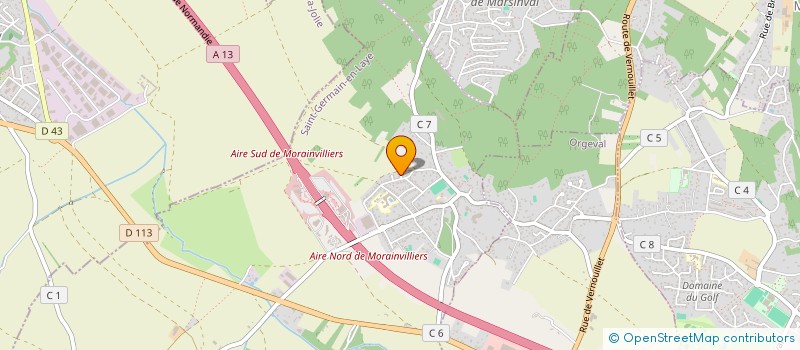 localisation de l'entreprise SCI LE VAL DE SEINE  MORAINVILLIERS