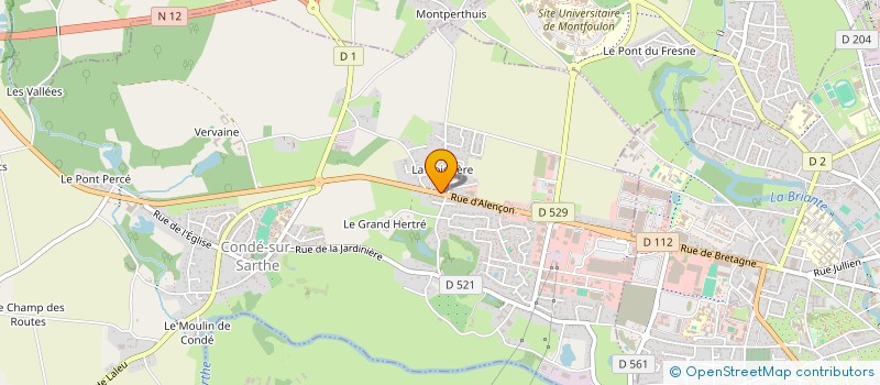 localisation de l'entreprise SCI LE VAL DES LOUPS à CONDE-SUR-SARTHE