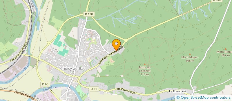 localisation de l'entreprise SCI LE VAL DU CHENE  CHOISY-AU-BAC