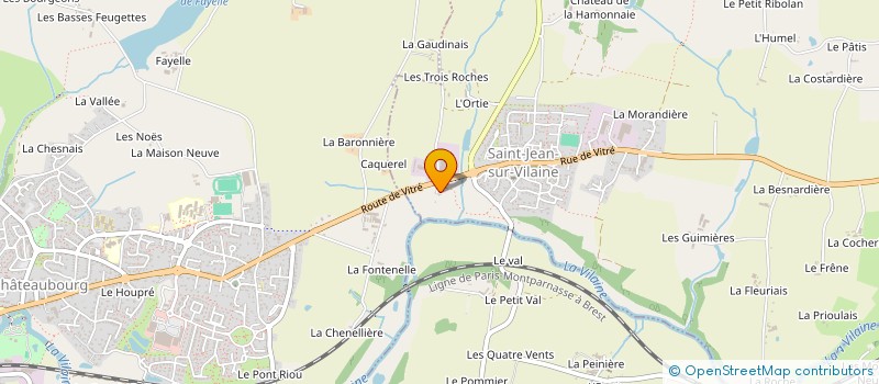 localisation de l'entreprise SCI LE VAL FLEURI  SAINT-JEAN-SUR-VILAINE